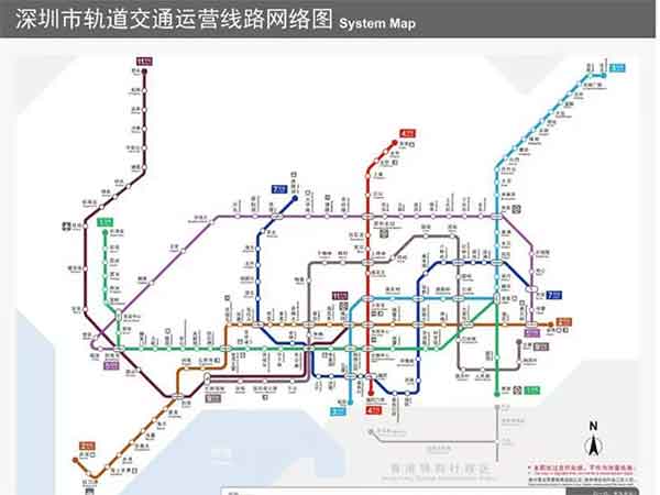 深圳轨道交通总图